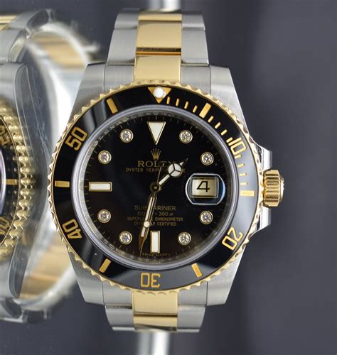 rolex submariner stahl gold schwarz|authentic Rolex gold submariner watch.